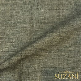 Antik Yeşil Keten Görünümlü Dijital Baskılı Kumaş