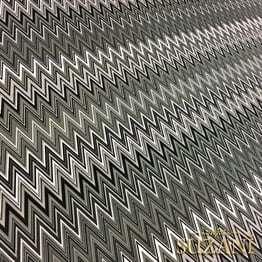 Zigzag Desenli Dijital Baskılı Kumaş(Yeşil)