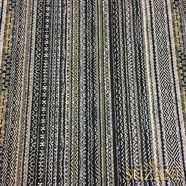 Gri Siyah Çizgili Döşemelik Kumaş