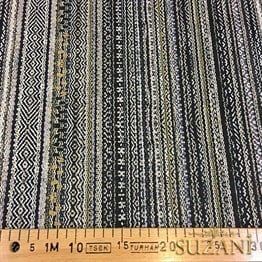 Gri Siyah Çizgili Döşemelik Kumaş