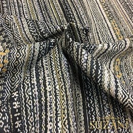 Gri Siyah Çizgili Döşemelik Kumaş