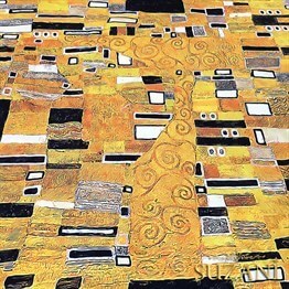 Gustav Klimt Geometrik Desen Kumaş