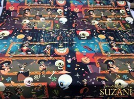 Kafatası Orkestra Desenli Pop Art Kumaş