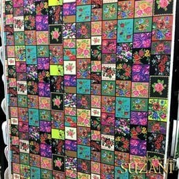 Kanaviçe Patchwork Desenli Kumaş