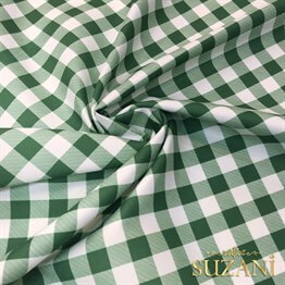 Kivi Küçük Pötikare Desenli Dijital Baskılı Kumaş