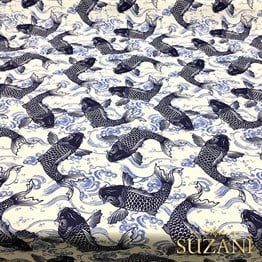 Koi Balık Desenli Kumaş