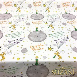 Küçük Prens Desenli Çocuk Kumaşı