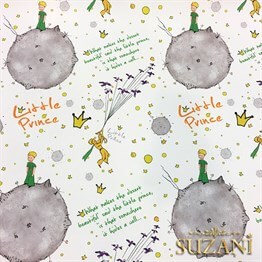 Küçük Prens Desenli Çocuk Kumaşı