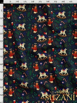 Kurşun Asker Desenli Dijital Baskılı Kumaş