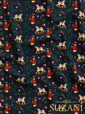 Kurşun Asker Desenli Dijital Baskılı Kumaş