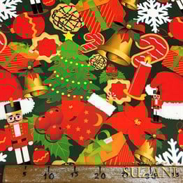 Kurşun Asker Yılbaşı Desenli Kumaş