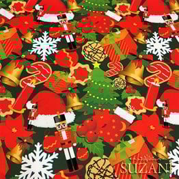 Kurşun Asker Yılbaşı Desenli Kumaş