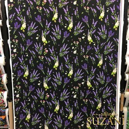 Lavanta Desenli Kumaş