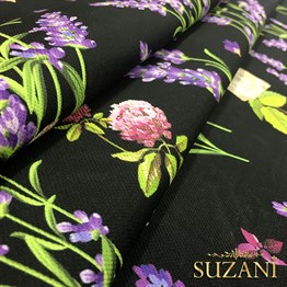 Lavanta Desenli Kumaş