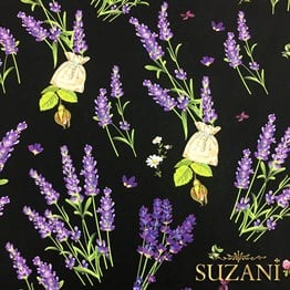 Lavanta Desenli Kumaş