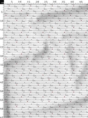 Love Desenli Dijital Baskılı Kumaş