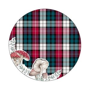 Mantar Desenli Supla Kumaşı