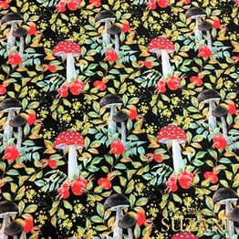 Mantar Desenli Kumaş