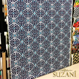 Marin Damask Desenli Kumaş