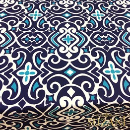 Marin Damask Desenli Kumaş