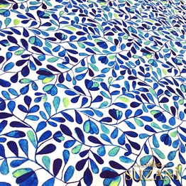 Mavi Aşk Merdiveni Desenli Kumaş