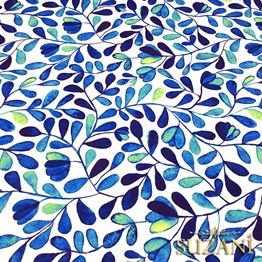 Mavi Aşk Merdiveni Desenli Kumaş