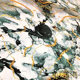 Mermer Gold Desenli Kumaş