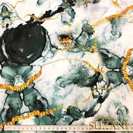 Mermer Gold Desenli Kumaş