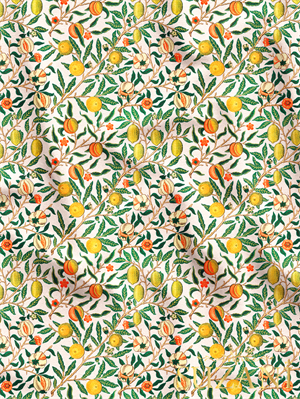 Meyve Ağacı Desenli Dijital Baskılı Kumaş