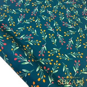 Minik Dallar Dijital Baskılı Kumaş