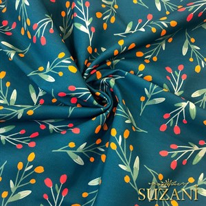 Minik Dallar Dijital Baskılı Kumaş