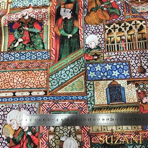 Minyatür Desenli Dijital Baskılı Kumaş