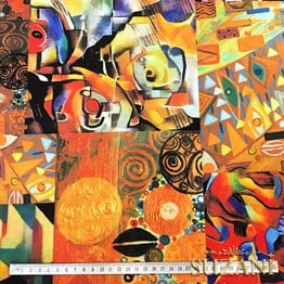 Modern Sanat Patchwork Kumaş