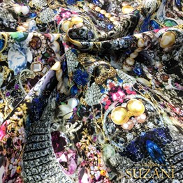 Mücevher Desenli Kumaş