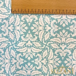 Okyanus Mavi Motif Desenli Dijital Baskılı Kumaş