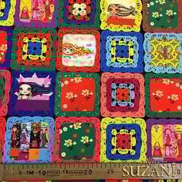 Örgü Patchwork Desenli Kumaş