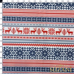 Örme Kış Desenli Dijital Baskılı Kumaş