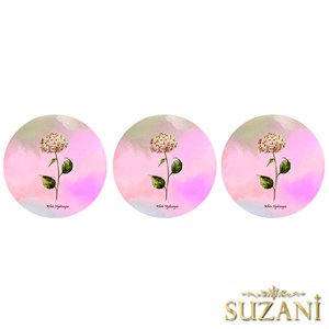 Ortanca Desenli Dikişsiz 3lü Supla Kumaşı