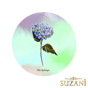 Ortanca Desenli Dikişsiz 3lü Supla Kumaşı