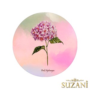 Ortanca Desenli Dikişsiz 3lü Supla Kumaşı