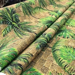 Palmiye Ağaçları Desenli Kumaş