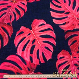 Pembe Deve Tabanı Desenli Kumaş