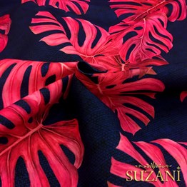 Pembe Deve Tabanı Desenli Kumaş