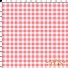 Pişmiş Ayva Küçük Pötikare Desenli Dijital Baskılı Kumaş