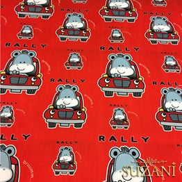 Ralli Temalı Çocuk Kumaşı