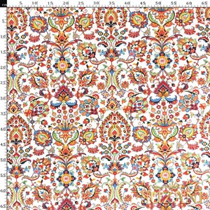 Renkli Goblen Desenli Dijital Baskılı Kumaş