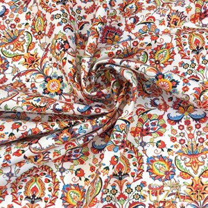 Renkli Goblen Desenli Dijital Baskılı Kumaş