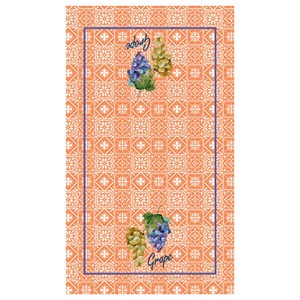 Retro Üzüm Desenli Dikişsiz 4lü Fırın Örtüsü Kumaşı