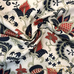 Şal Desenli Çiçekli Kumaş