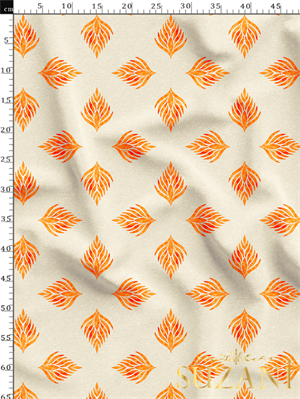 Şal Desenli Dijital Baskılı Kumaş